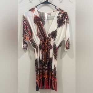 Cristina Love bohemian-style mini tunic dress